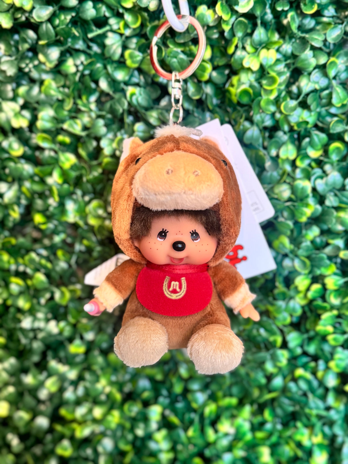 Monchhichi Horse Plush Keychain