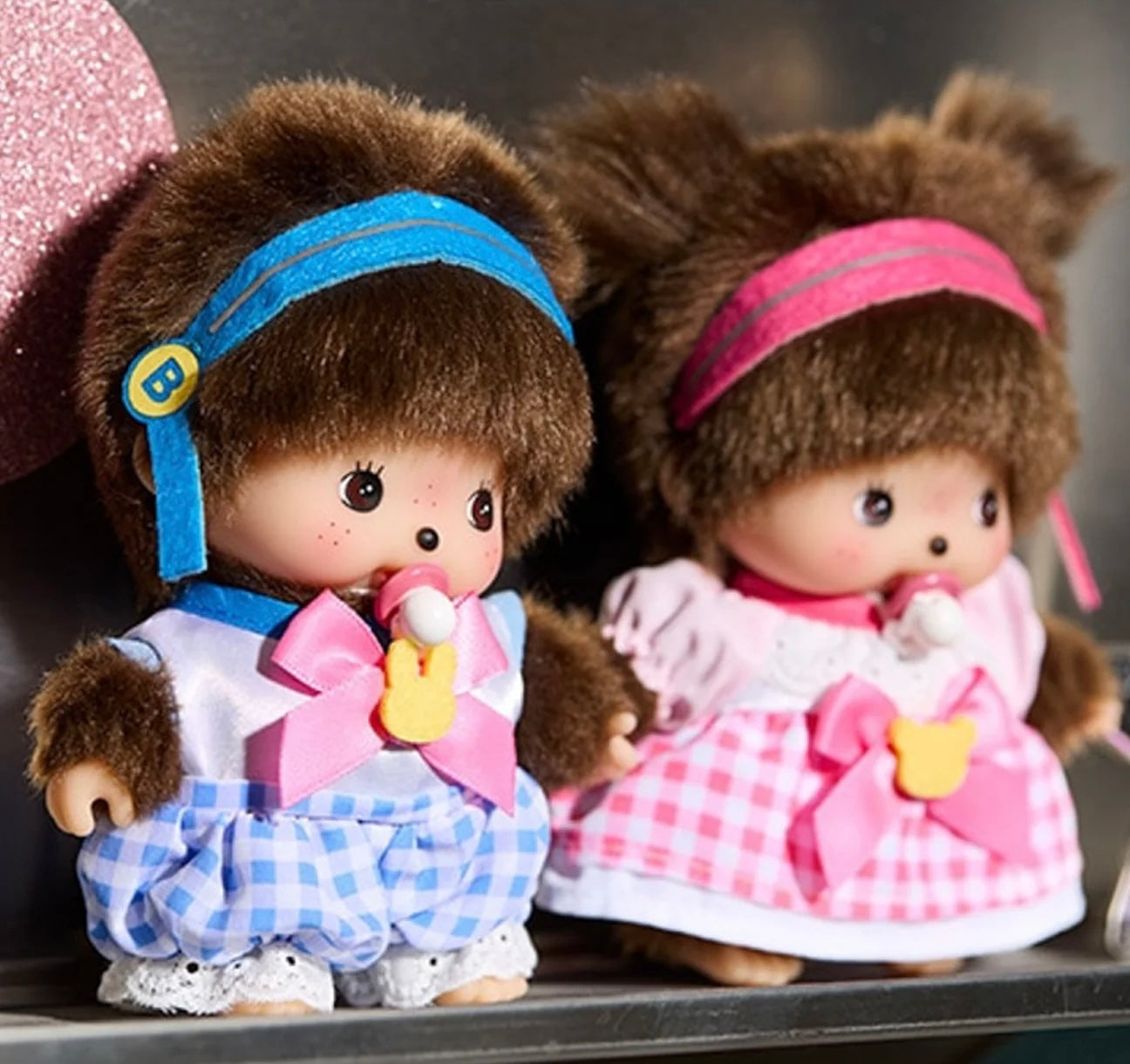 Monchhichi x Bebichhichi IDOL Pink Girl plush