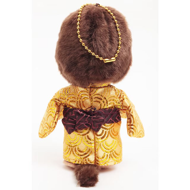 Monchhichi x Kyugetsu Golden Kimono Boy Keychain