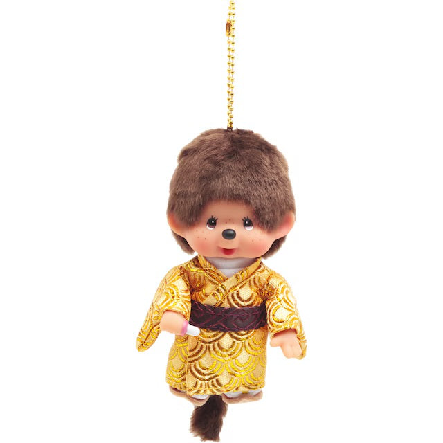 Monchhichi x Kyugetsu Golden Kimono Boy Keychain