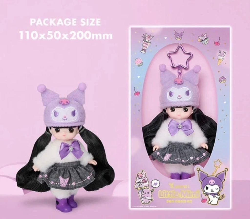 Little Mimi Sanrio Character Doll Keychain ~ Kuromi
