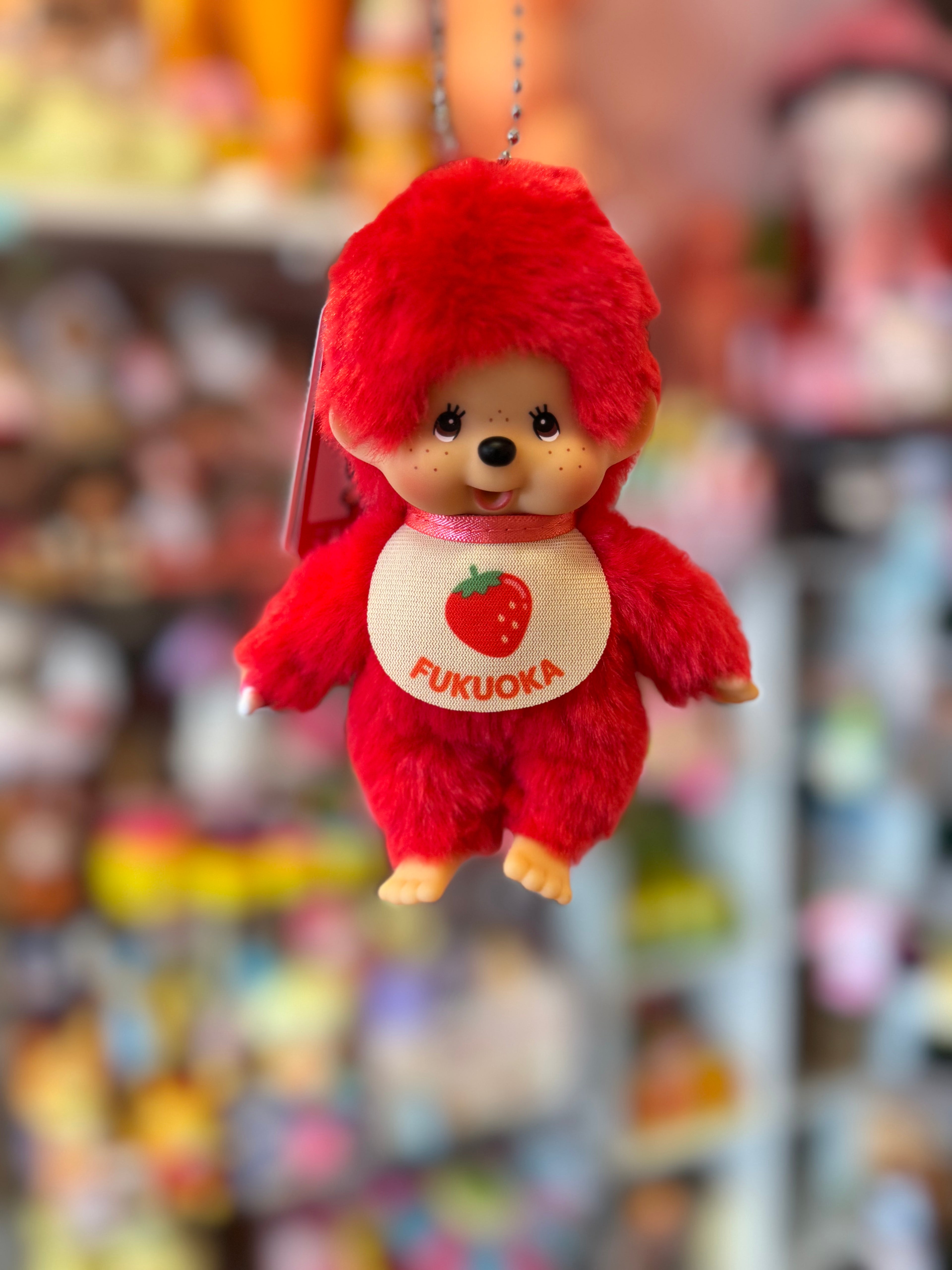 Monchhichi Fukuoka Red Strawberry Bag Charm